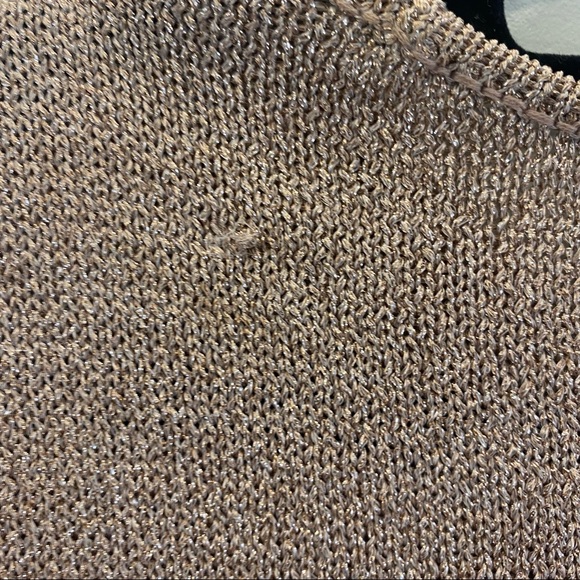 Eva Mendes metallic Blush Top by New York & Company - Picture 4 of 6